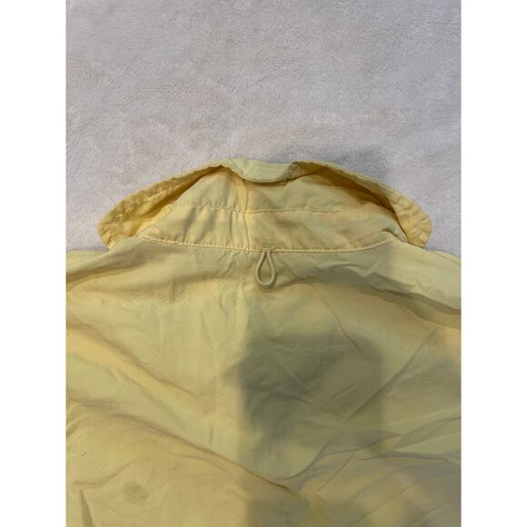 BIMINI BAY Button Down Fishing Shirt Yellow Women's M Short Sleeve Nylon Outdoor - Picture 7 of 8